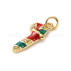 Pendentifs avec zircon cubiques à micro-pavés en laiton&nbsp;LS-KK-I383-01G-03