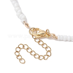 Natürlicher Edelstein mit Glaskette&nbsp;NJEW-TA00159