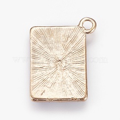 Pendentifs d'émail en alliage&nbsp;X-ENAM-O035-19G-B