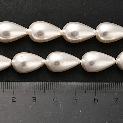 Galvanisieren Sie Muschelperlen-Perlenstränge&nbsp;BSHE-G010-10x16mm-01