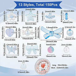 Fai da te carino kit per la creazione di braccialetti elasticizzati con perline&nbsp;DIY-SC0020-60C