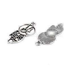 Tibetischen Stil Legierung Anhänger Emaille Fassungen&nbsp;PALLOY-N160-033AS