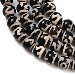 Chapelets de perles de style tibétain&nbsp;G-G328-A11-10mm