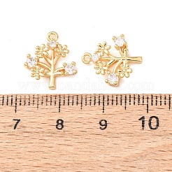 Pendentifs avec zircon cubiques à micro-pavés en laiton&nbsp;KK-A284-10B-G