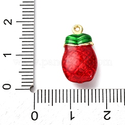 Ananas-Anhänger aus Messing und Emaille&nbsp;KK-C119-02B