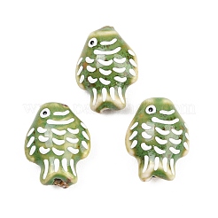 Abalorios de porcelana hechas a mano&nbsp;PORC-K010-08-M