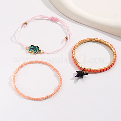 Braccialetti di perline di plastica&nbsp;AC5458