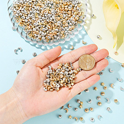 1200 pièces 6 styles perles d'espacement en plastique ccb&nbsp;CCB-PA0001-09