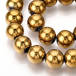 Chapelets de perles en hématite synthétique sans magnétiques&nbsp;X-G-S096-12mm-2