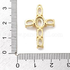 Pendenti in zirconi cubici trasparenti in micro pavè di ottone&nbsp;KK-L228-03G-05