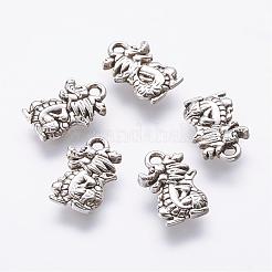 Charms in lega stile tibetano&nbsp;PALLOY-E431-03AS