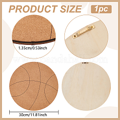 Schmuckdisplay aus Holz und Korktablett&nbsp;AJEW-WH0348-466F