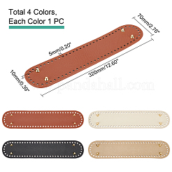 4 fond de sac ovale en cuir PU 4 couleurs&nbsp;FIND-PH0004-60