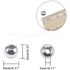 Abstandsperlen aus Edelstahl 304&nbsp;STAS-NB0004-18