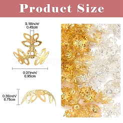 50 g de perles fantaisie en fer plaqué bicolore&nbsp;IFIN-YW0003-96