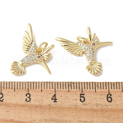 Messing micro pave klare zirkonia anhänger&nbsp;KK-Q031-26G