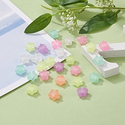 200pcs leuchtende Acrylperlen&nbsp;TACR-YW0001-24