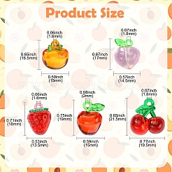 Pendenti acrilici 30pz 5 stili&nbsp;MACR-CJ0002-11