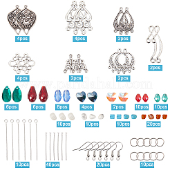 DIY-Set zur Herstellung von Kronleuchter-Ohrringen aus Legierung im chinesischen Stil&nbsp;DIY-SC0024-23