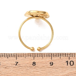 Anelli aperti regolabili in acciaio inossidabile 304&nbsp;RJEW-C151-01B-G