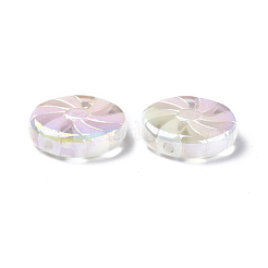 Perline acriliche opache con placcatura uv&nbsp;X-OACR-P010-02