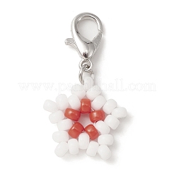 Pendenti di perline di vetro a forma di stella&nbsp;HJEW-MZ00029
