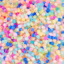 1200 Stück 12 Farben 6/0 leuchtende Glas-Saatperlen&nbsp;SEED-TA0001-51