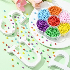 1050 Stück Glasperlen in 7 Farben und 6/0 undurchsichtigen Farben&nbsp;SEED-CJ0001-19