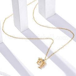 925 collana a catena con ciondolo a forma di costellazione in argento sterling con zirconi cubici colorati per donna&nbsp;STER-R009-01G-10