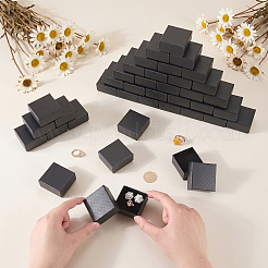 Cajas de embalaje para anillos de dedo de papel con textura de diamante&nbsp;CON-WH0085-212A