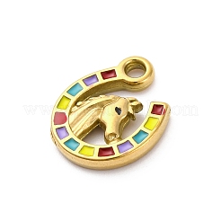 304 Edelstahl-Emaille-Anhänger&nbsp;STAS-B085-33G