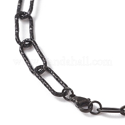 Collane a catena con graffetta in acciaio inossidabile 304 per donna e uomo&nbsp;NJEW-JN05820
