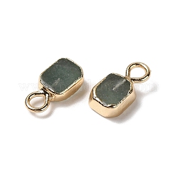 Natürliche grüne Aventurin Rechteck Charms&nbsp;G-Q169-07G-05