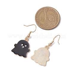 2 Paar Ohrhänger-Set aus Emaille-Legierung mit Geistermotiv&nbsp;EJEW-JE06094