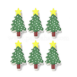 PH PandaHall 19mm Perles De Noël 72pcs 6 Styles De Perles Bonhomme De Neige En Bois Perles Rondes En Bois Perles D'Espacement Pour La Fabrication De Bijoux Artisanaux De Noël Et De