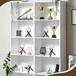 10 ensemble de mini-supports de baseball en bois&nbsp;ODIS-TW0001-06A