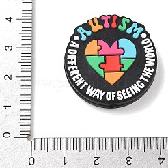 Perles de silicone sur le thème de l'autisme&nbsp;SL-CBAF318-D03