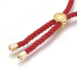 Fabricación de pulsera de hilo de algodón&nbsp;KK-F758-03F-G