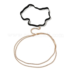 Quaste Legierung Kristall Strass Oberschenkel Kette&nbsp;AJEW-G059-01A-G