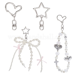 40 pièces 2 styles anneaux de porte à ressort en alliage de zinc&nbsp;FIND-SP0004-04E