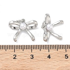 Pendentifs en laiton et ABS imitation perle&nbsp;KK-P349-16P
