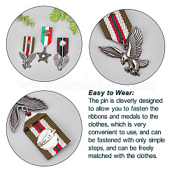 3 stücke 3 arten flügel & adler & stern retro britischen preppy styel legierung charme anstecknadel&nbsp;JEWB-GA0001-20