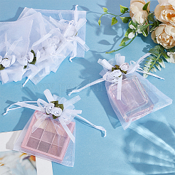 70 x Organza-Kordelzugbeutel mit 3D-Blumen&nbsp;OP-GO0001-01