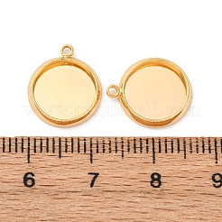 Pendentif de support de cabochon en laiton&nbsp;KK-F898-20B-G