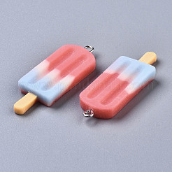 Pendentifs en résine arc-en-ciel&nbsp;X-CRES-S359-30C