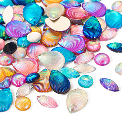 90 Stück 18 Arten undurchsichtige Harz Cabochons&nbsp;CRES-TA0001-35