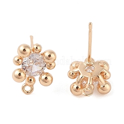 Accessoires de clous d'oreilles en laiton&nbsp;KK-N256-10G