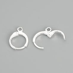 Reperti per orecchini a cerchio huggie in ottone&nbsp;KK-R071-08S