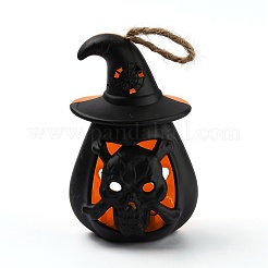 Halloween Harz LED Kürbis Kürbislaterne Lichtlan&nbsp;AJEW-Z004-02B