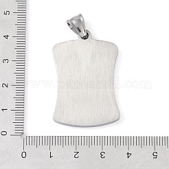 Pendentifs en acier inoxydable 304&nbsp;LS-STAS-O008-01K